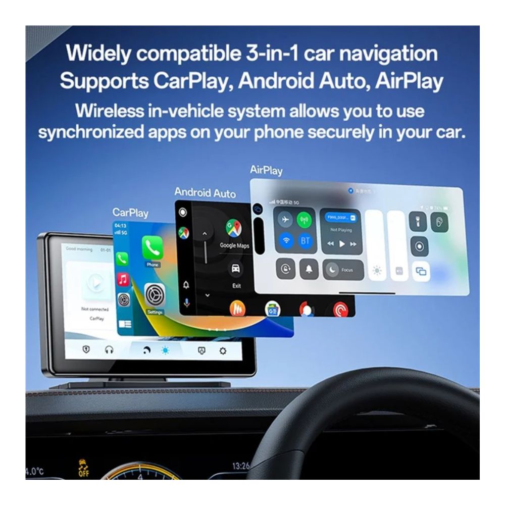 Yesido KM17 7 inch Center Console CarPlay Portable Car Video Navigation