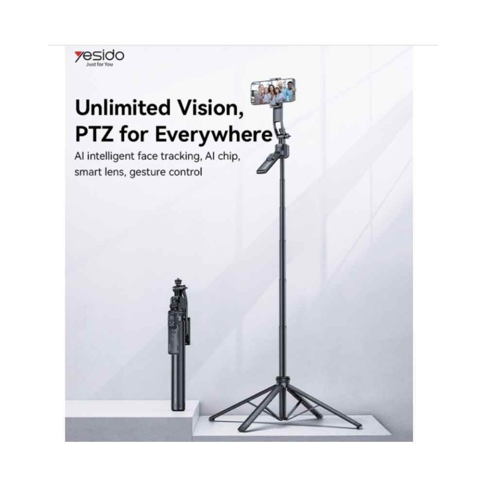 Yesido SF23 Face Tracking Tripod Bluetooth Selfie Stick