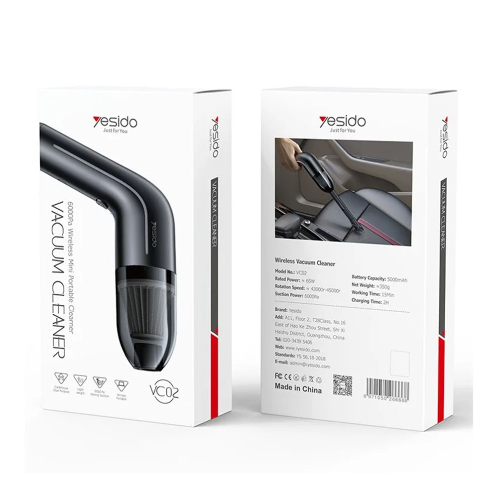 Yesido VC02 Mini Portable Vacuum Cleaner