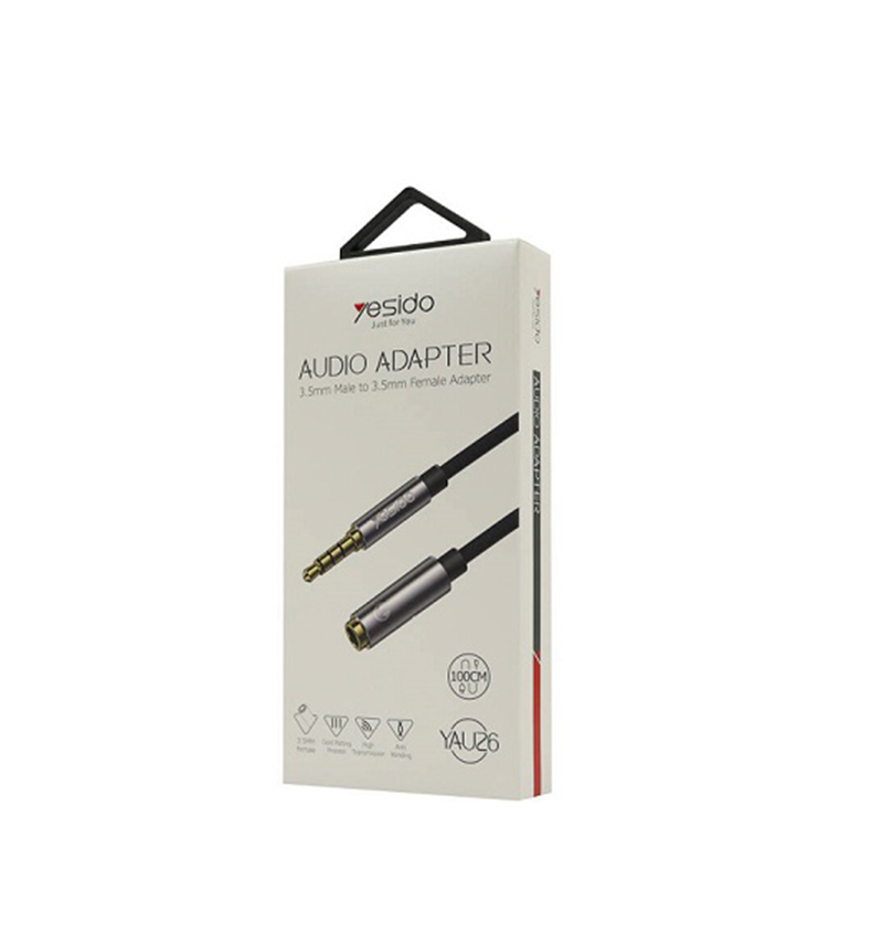 Yesido YAU26 3.5mm Male To 3.5mm Female Audio Cable
