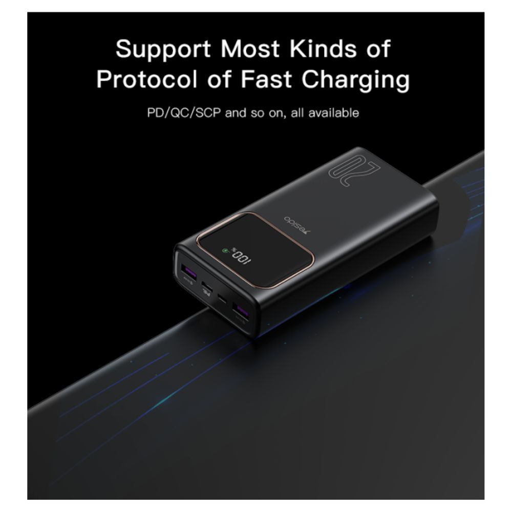 Yesido YP30 High Quality Power Bank Fast Charging 20000mAh