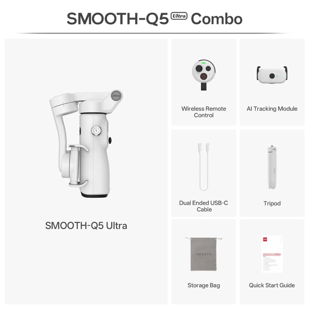 Zhiyun SMOOTH Q5 Ultra Smartphone Stabilizer Combo Kit